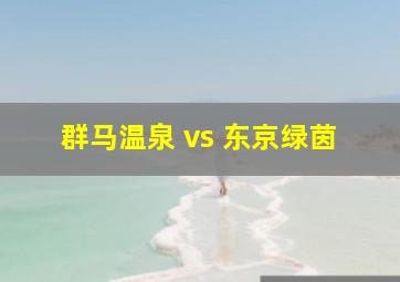 群马温泉 vs 东京绿茵